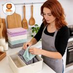 24 Pack Eco-Friendly Reusable Dishcloths - Fast Drying