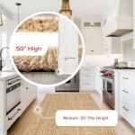 Natural Hand Woven Jute Area Rug 7'6" x 9'6