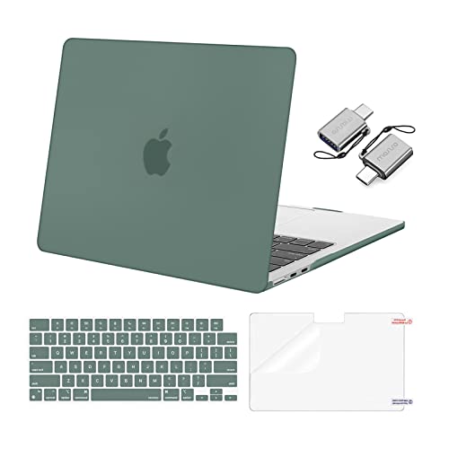 MOSISO 13-inch MacBook Air Case Set, Emerald Green