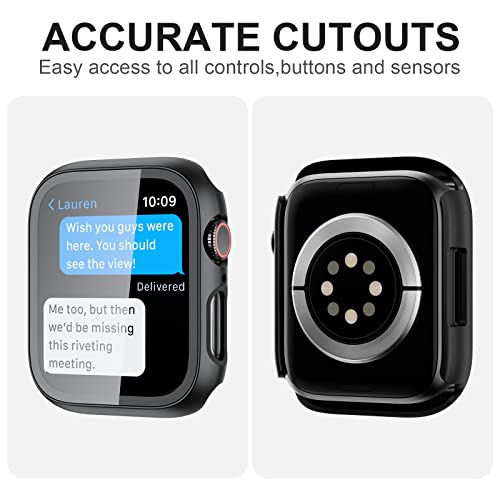 JZK Slim Case & Tempered Glass for Apple Watch