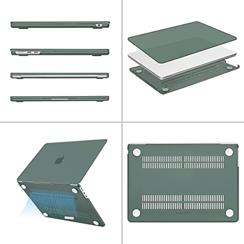 MOSISO 13-inch MacBook Air Case Set, Emerald Green