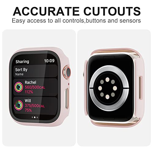 Cuteey 6-Pack Hard Cases for Apple Watch SE 40mm