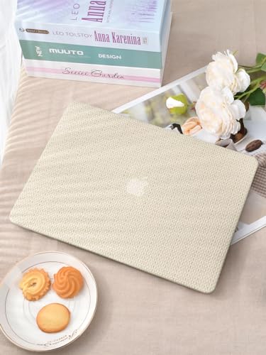 Beige Woven Fabric Case for MacBook Air 13