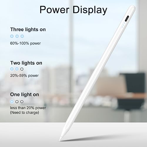 iPad Stylus with Fast Charging and Palm Rejection