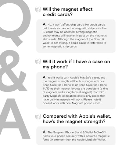 MOFT Magnetic Wallet Stand for iPhone 15/14/13/12