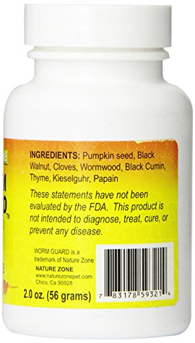 Nature Zone Worm Guard Powder for Reptiles, 2oz