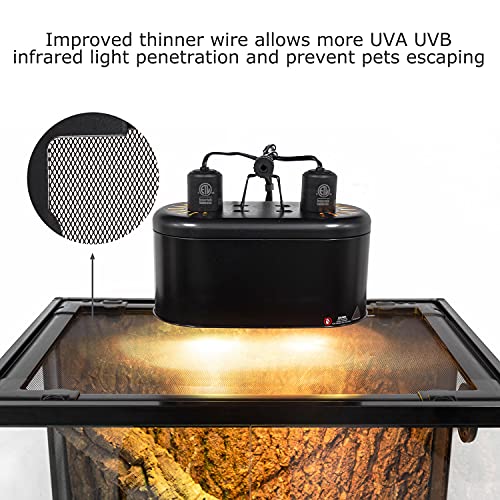 Repti Zoo 30 Gallon Glass Terrarium for Reptiles