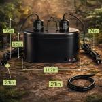 Repti Zoo Dual Reptile Light Fixture Combo