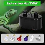 Repti Zoo Dual Reptile Light Fixture Combo