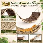 Flexible Jungle Climbing Bridge Hammock for Bearded Dragons