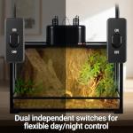 Repti Zoo Dual Reptile Light Fixture Combo
