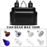 Aiicioo Dual Reptile Light Fixture for Bearded Dragons