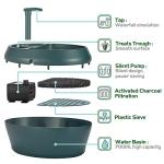 NEPTONION Reptile Drink Fountain with Snack Trough