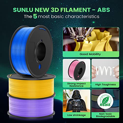 SUNLU 3D Printer Filament Bundle - 10 Colors