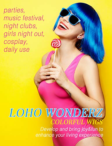 Colorful Bob Hair Wigs for Costume Parties