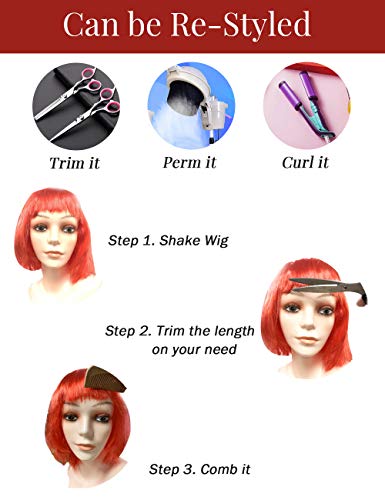 Colorful Bob Hair Wigs for Costume Parties