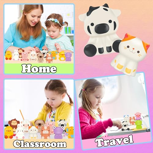 24PCS Animal Squishy Toys Party Favors for Kids
