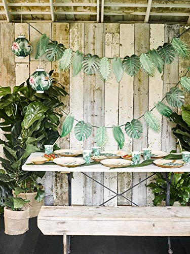 Tropical Palm Leaf Garland Party Decor - 2.6M