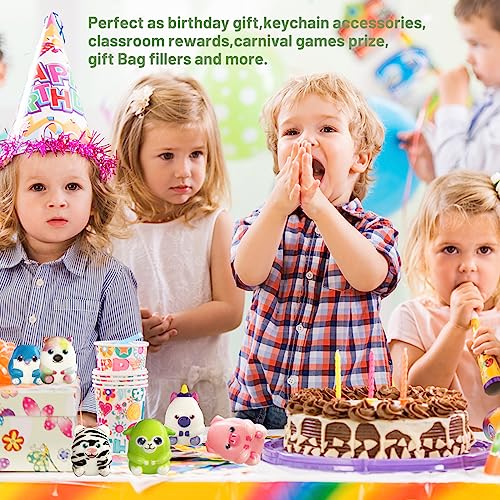 24 Squishy Animal Toys for Party Favors
