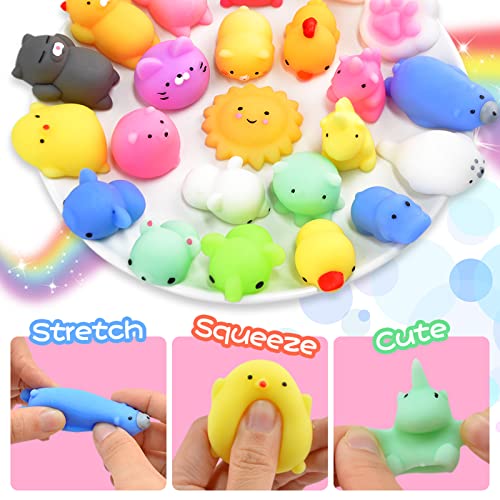 40pcs Mochi Squishy Toys for Kids' Parties