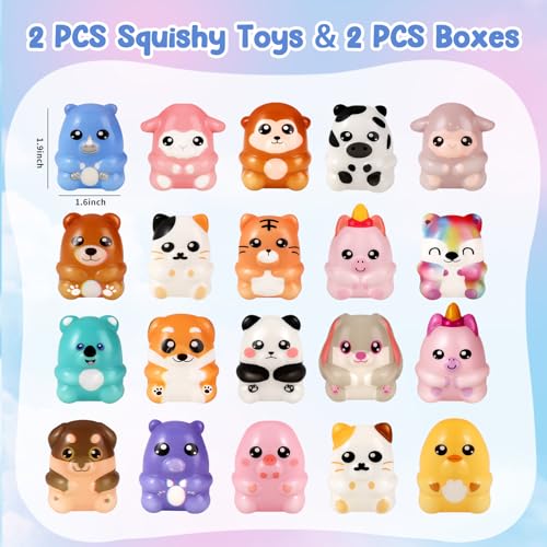 20 Pack Kawaii Squishy Animal Toys for Parties