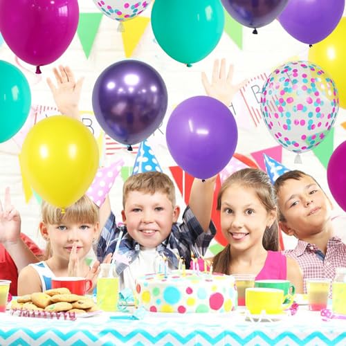 Colorful Metallic Balloon Set for Kids' Parties