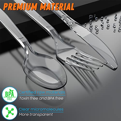 Heavy Duty Disposable Cutlery Set - 360 Count