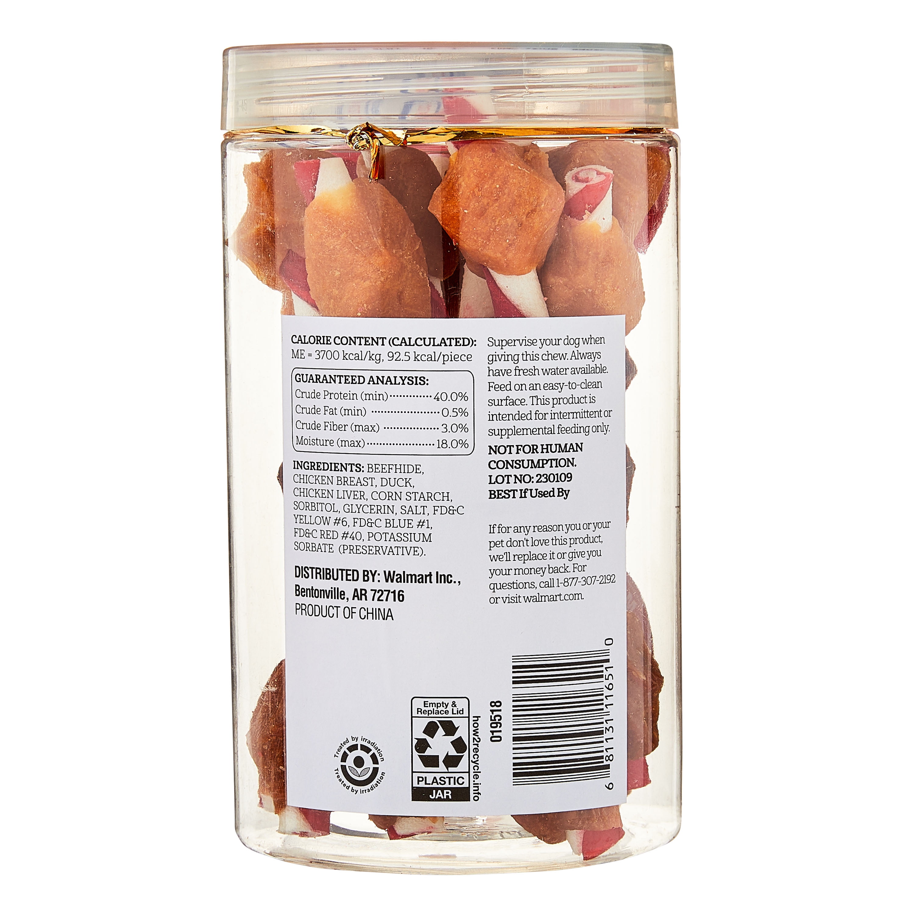 Tri-Flavored Rawhide Kabobs Chews for Dogs