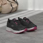 Skechers Go Run Black Leather Sneakers for Women