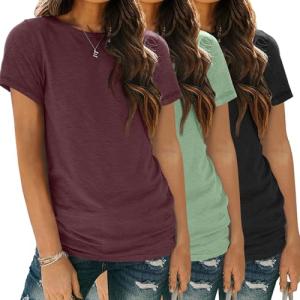 3-Pack Women's Cute Summer T-Shirts