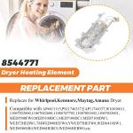 8544771 Dryer Heating Element for Whirlpool and Kenmore