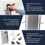 Heating Element for Roper Whirlpool Dryers