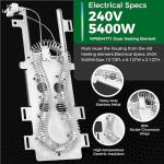 Dryer Heating Element and Thermal Cut Off Kit