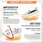 Dryer Heating Element 279838 for Whirlpool Kenmore