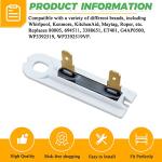 20-Pack Dryer Thermal Fuse for Whirlpool Kenmore