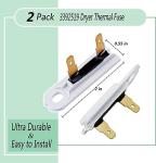 Dryer Thermal Fuse 2-Pack for Whirlpool & KM