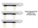 Dryer Thermal Fuse Set of 3 for Whirlpool