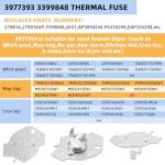 Thermal Fuse Replacement for Whirlpool & Kenmore