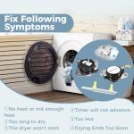 Dryer Thermal Fuse & Thermostat Set for Whirlpool