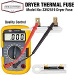 Dryer Thermal Fuse Set of 3 for Whirlpool