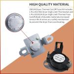Dryer Thermal Cut Off Kit for Whirlpool Models