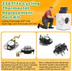 Dryer Thermostat and Thermal Fuse Kit for Whirlpool