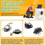 Dryer Thermostat and Thermal Fuse Kit for Whirlpool