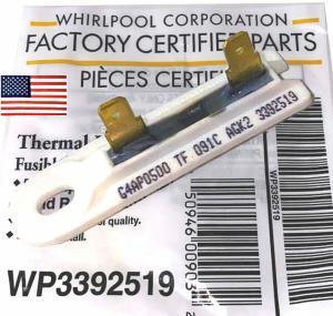 Whirlpool Dryer Thermal Fuse WP3392519 OEM Parts