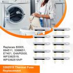 10 Pack WP3392519 Replacement Thermal Fuse for Whirlpool