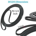 Dryer Belt 341241 for Whirlpool, Kenmore, Maytag