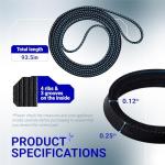 Durable Dryer Drum Belt for Whirlpool and Kenmore