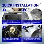 Durable Dryer Drum Belt for Whirlpool and Kenmore