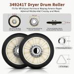 Dryer Repair Kit with Belt for Whirlpool Kenmore