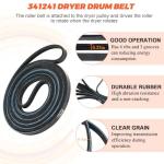 Dryer Drum Belt & Pulley Kit for Whirlpool